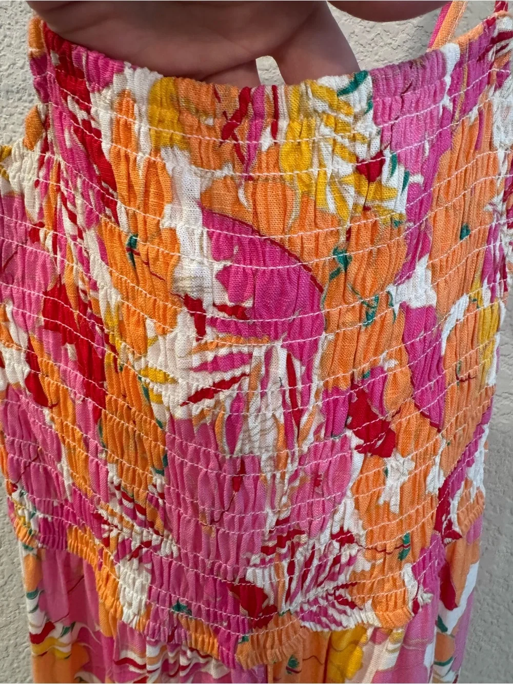 Copper Key Floral Smocked Wide-Leg Jumpsuit – NWT – Size Small - Picture 3 of 10